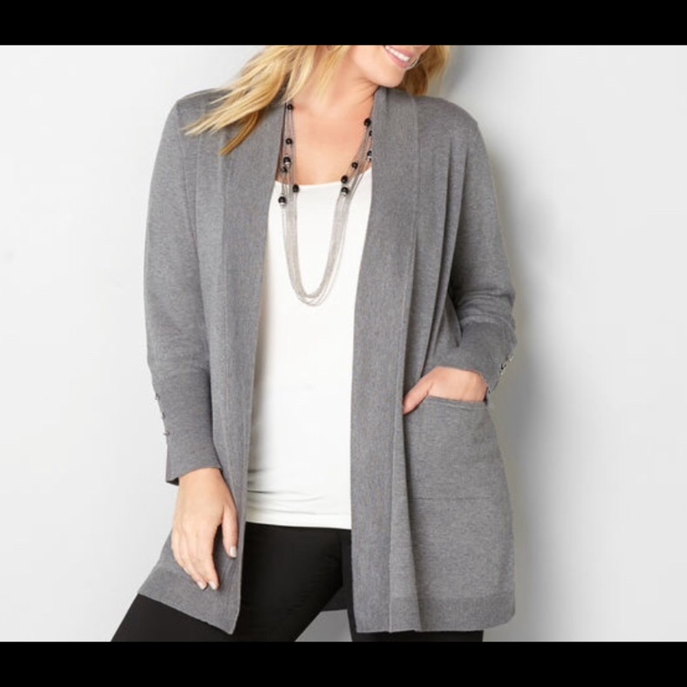 Button Sleeve Cardigan